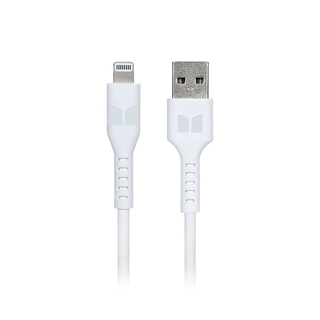 Monster Lightning to USB-A Thermo Plastic Elastometer Cable - White 2m