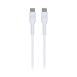 Monster USB-C to USB-C Thermo Plastic Elastometer Cable - White 1.2m