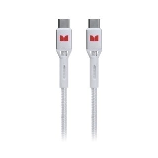 Monster USB-C to USB-C Braided Cable - White 2m