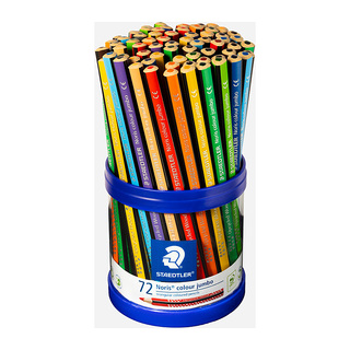 Staedtler Noris Colour Jumbo Pencils - Cup of 72 - Assorted Colours