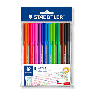 Staedtler BP 432 M Ast Bag10 Bx10