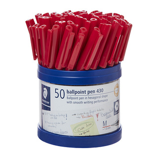 Staedtler Ballpoint430 MdRed Cup50