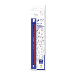 Staedtler Noris Colour Correction Pencil - Box of 6 - Red