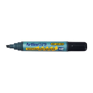 Artline 579 Whiteboard Marker 5mm Chisel Blk Bx12