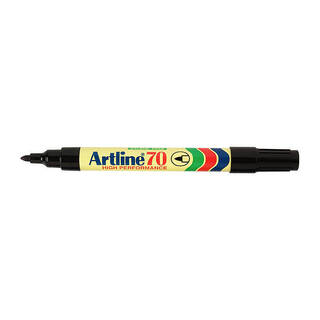 Artline 70 Permanent Marker 1.5mm Bullet Blk Bx12