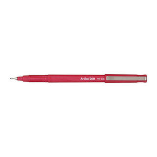 Artline 200 Bright Fineliner Pen 0.4mm Red Bx12