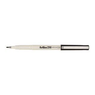 Artline 210 Fineliner Pen 0.6mm Black Bx12