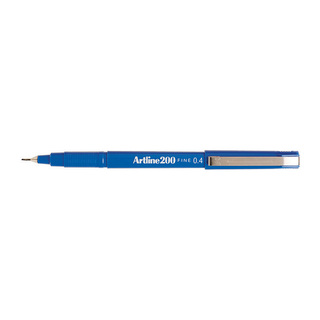 Artline 200 Fineliner Pen 0.4mm Blue Bx12