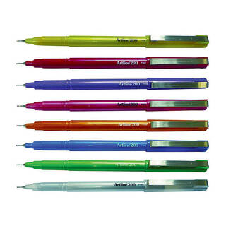 Artline 200 Bright Fineliner Pen 0.4mm Astd