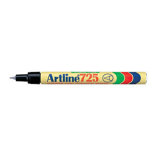 Artline 725 Permanent Marker 0.4mm Black Bx12