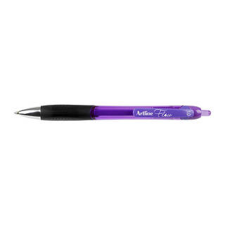 Artline Flow Retractable Pen Purple Bx12