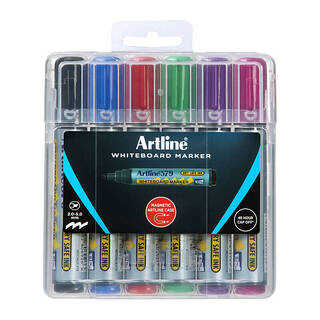 Artline 579 Whiteboard Marker Assorted H/Case Pk6