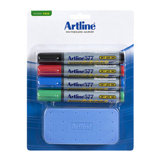 Artline 577 Whiteboard Marker Starter Kit