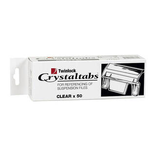 Crystalfile Clear Tabs Pk50