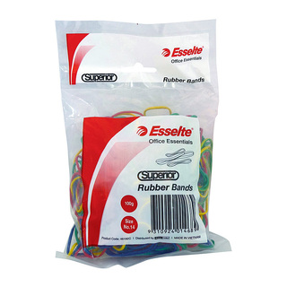 Esselte Superior Rubber Bands Assorted