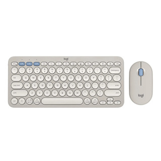 Logitech K380S Pebble 2 Combo Wireless Keyboard &amp; Mouse (Tonal Sand)