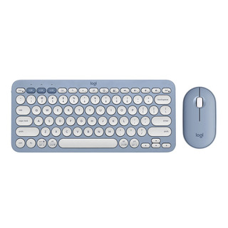 Logitech K380S Pebble 2 Combo Wireless Keyboard &amp; Mouse (Blue)