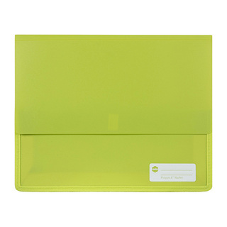 Marbig Polypick A4 Heavy Duty Document Wallet Lime