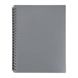 Marbig Refillable Display Book 20 Pocket Grey