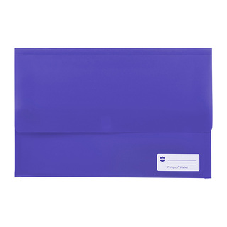 Marbig Polypick Foolscap Document Wallet Purple