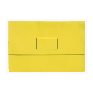 Marbig Slimpick F/C Document Wallet Brt Yelow Pk10