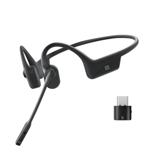 SHOKZ OpenComm UC Stereo Bone Conduction Bluetooth Headset with Wireless USB-C Adapter