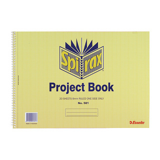 Spirax 581 Project Book 252X360 20 Leaf/40 Pg Pk10