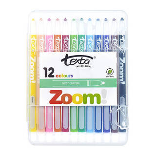 Texta Zoom Crayon Hard Case Pk12