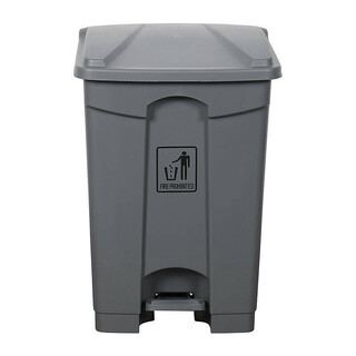 Cleanlink Rubbish Bin With Pedal Lid 45L Grey