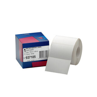 Avery Label Address Roll Handwritable 78x48mm - 500 Labels per Roll