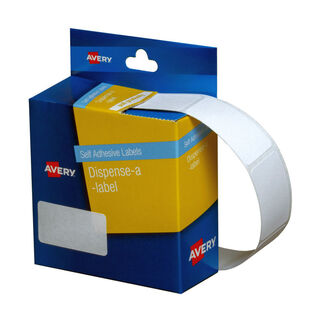 Avery Dispenser White Rectangle 19X36mm - 450 Labels per Roll