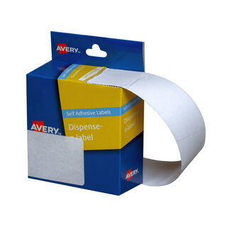 Avery Label Dispenser White Rectangle 44x63mm - 150 Labels per Roll