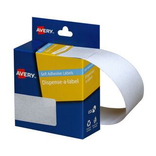 Avery Dispenser Rectangle Handwritable 76x27mm - 180 Labels per Roll