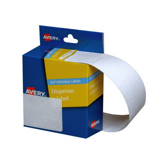 Avery Dispenser Rectangle Sticker Handwritable 89x43mm - 100 Labels per Roll