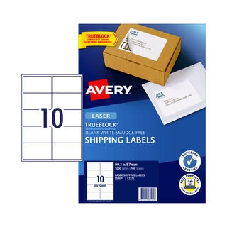 Avery Laser Label L7173 99.1x57mm - 10Up Pack 100