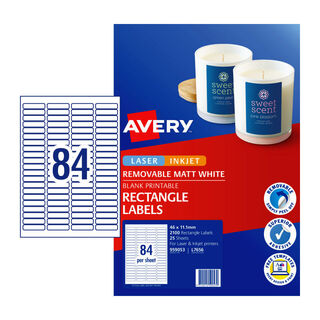 Avery Label LIP Multi-Purpose L7656REV 46x11.11mm - 84Up Pack 25