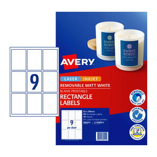 Avery Label Rectangle L7108REV 9Up Pk10