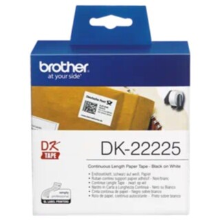 Brother DK-22225 White Roll - 38mm x 30.48m