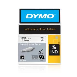 Dymo Rhino Indstrial Heat Shrink Tube 12mm - Black on White