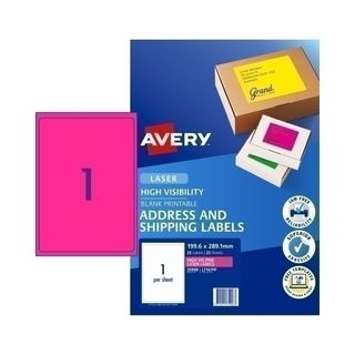 Avery Ship Label L7167FP Pk 1UP