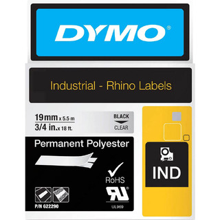 Dymo Rhino Permanent Polyester Tape 19mm Clear